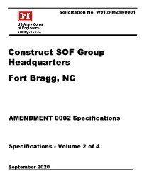 Construct SOF Group Headquarters Fort Bragg, NC