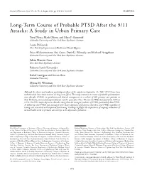 Longterm Course of Probable PTSD After the 9/11 Attacks: a Study In