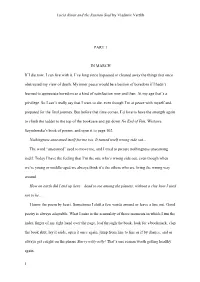 Lucia Binar and the Russian Soul by Vladimir Vertlib 1 PART 1 IN