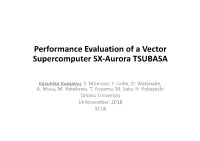 Performance Evaluation of a Vector Supercomputer SX-Aurora TSUBASA