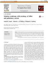 Scimitar Syndrome with Tetralogy of Fallot and Pulmonary Atresia