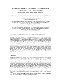 Texture Analysis for Land Use and Land Cover Spatial Pattern Study Using Theos Imagery