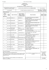 ANNEXURE 5.8 (CHAPTER V, PARA 25) FORM 9 List of Applica Ons For