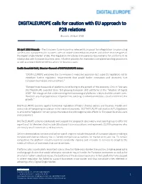 DIGITALEUROPE Calls for Caution with EU Approach to P2B Relations Brussels, 26 April 2018