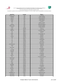 Full Hotel List (Website PDF)