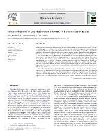 The Distributions Of, and Relationship Between, 3He and Nitrate in Eddies