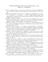 UF/IFAS Annual Report of Peer-Reviewed Journal Articles – 2018 Master List – Unique Titles