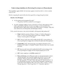 Underwriting Guidelines for Reviewing Foreclosures in Massachusetts