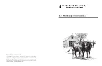4-H Working Steer Manual