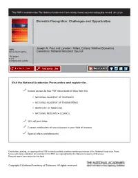 Biometric Recognition: Challenges and Opportunities