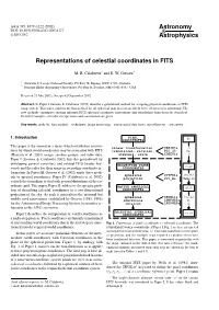 II: "Representations of Celestial Coordinates in FITS"