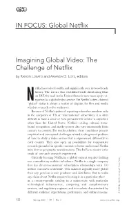 Imagining Global Video: the Challenge of Netflix in FOCUS