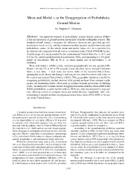 Mean and Modal Ε in the Deaggregation of Probabilistic