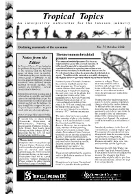 Declining Mammals of the Savannas No
