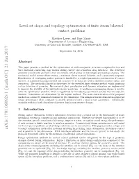 Level Set Shape and Topology Optimization of Finite Strain