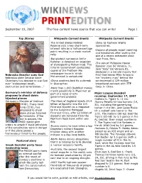 September 19, 2007 the Free-Content News Source That You Can Write! Page 1