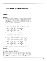 Solutions to the Exercises