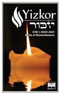 2020-2021 Book of Remembrance