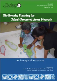 Biodiversity Planning for Palau's Protected Areas Network