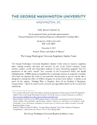 George Washington University Regulatory Studies Center