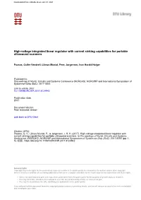 High-Voltage Integrated Linear Regulator with Current Sinking Capabilities for Portable Ultrasound Scanners