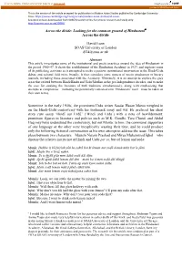 Looking for the Common Ground of Hindustani Across the Divide David
