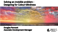 Supporting Colour-Blindness in a First-Person Game