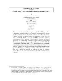 Cost-Benefit Analysis of the Global Dracunculiasis Eradication Campaign (Gdec)