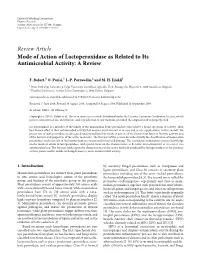 Mode of Action of Lactoperoxidase As Related to Its Antimicrobial Activity: a Review