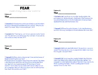 Week 1 Emotions