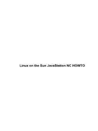Javastation-HOWTO