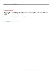 Mapping the Availability of Bushmeat for Consumption in Central African Cities