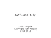 SWIG and Ruby