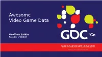 Awesome Video Game Data