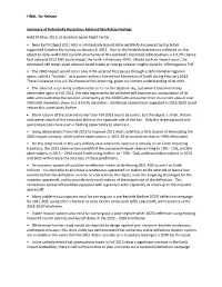 FINAL for Release Summary of Potentially Hazardous Asteroid