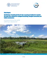 Identification of Spatial Priorities for the Re-Opening of Wetlands to Maintain