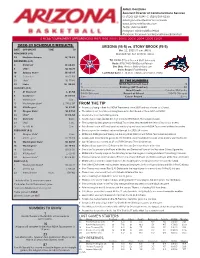 2020-21 SCHEDULE/RESULTS from the TIP ARIZONA (16-5) Vs