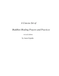 A Concise Set of Buddhist Healing Prayers and Practices – Preface