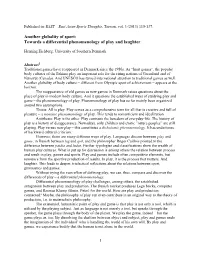 Another Globality of Sport: Towards a Differential Phenomenology of Play and Laughter