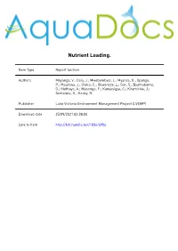 CHAPTER 7 Nutrient Loading