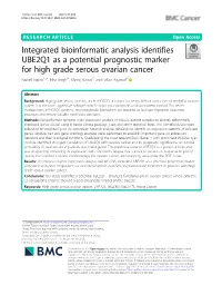 Integrated Bioinformatic Analysis Identifies UBE2Q1 As a Potential