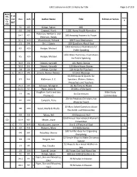 LRCC Library Inv 6.20.15 Alpha by Title Page 1 of 219 C Or J Or REF