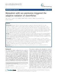 Mutualism with Sea Anemones Triggered the Adaptive