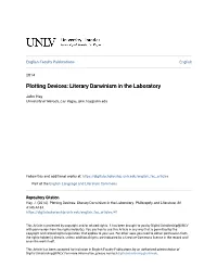 Plotting Devices: Literary Darwinism in the Laboratory