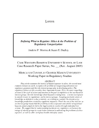 (Rev. August 2005) Working Paper in Regulatory Studies