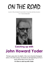Catching up with John Howard Yoder