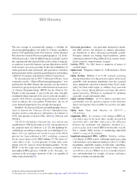 EEG Glossary