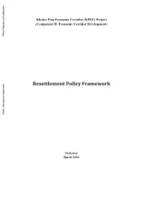 Resettlement Policy Framework