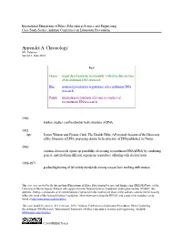 Appendix A: Chronology M.J
