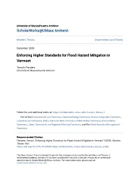 Enforcing Higher Standards for Flood Hazard Mitigation in Vermont